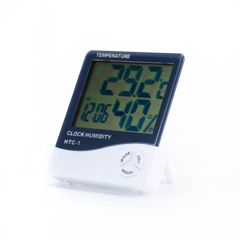 Mini LCD Digital Moisture Meter Thermometer Hygrometer Meter Temperature Humidity Weather Station Alarm Clock HTC-1 Indoor Room
Mini LCD Digital Moisture Meter Thermometer Hygrometer Meter Temperature Humidity Weather Station Alarm Clock HTC-1 Indoor Room