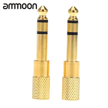 A Pair of Audio Jack Adapter Convertor Stereo Plug Socket for Electric Guitars Headphone 6.35mm Male 3.5mm Female
A Pair of Audio Jack Adapter Convertor Stereo Plug Socket for Electric Guitars Headphone 6.35mm Male 3.5mm Female