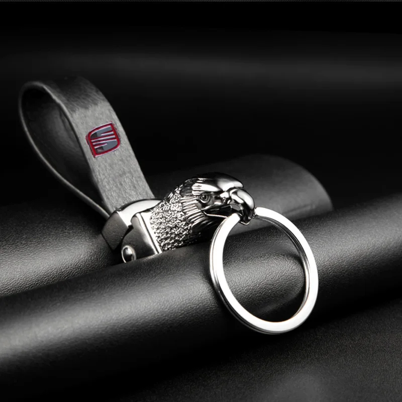 Eagle Head Car Styling Car Key Ring Holder Keychain Man's Strap Car Key Chains For Seat Fashion Car Accessories
Eagle Head Car Styling Car Key Ring Holder Keychain Man's Strap Car Key Chains For Seat Fashion Car Accessories