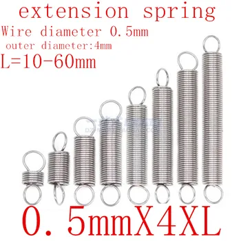 10Pcs 304 Stainless Steel Dual Hook Small Tension Spring Hardware Accessories Wire Dia 0.5mm Outer Dia 4mm Length 15-50mm
10Pcs 304 Stainless Steel Dual Hook Small Tension Spring Hardware Accessories Wire Dia 0.5mm Outer Dia 4mm Length 15-50mm