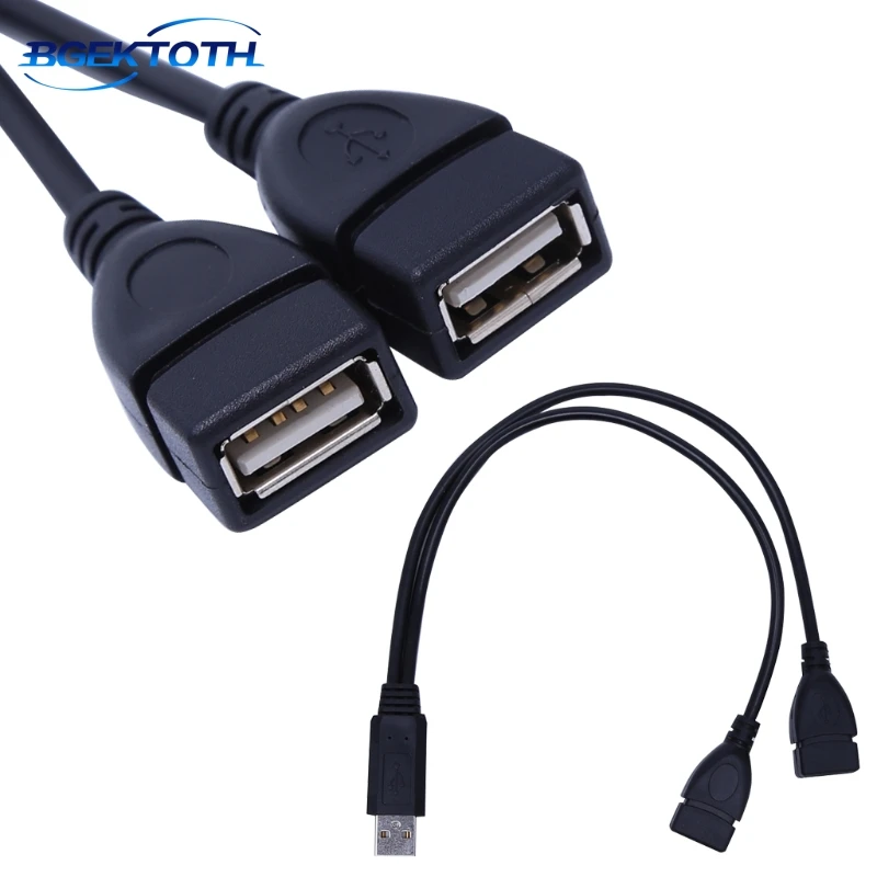 New USB 2.0 Type A 1 Male To 2 Female Y-Splitter Data Sync Charging Extension Cable Feb8
New USB 2.0 Type A 1 Male To 2 Female Y-Splitter Data Sync Charging Extension Cable Feb8