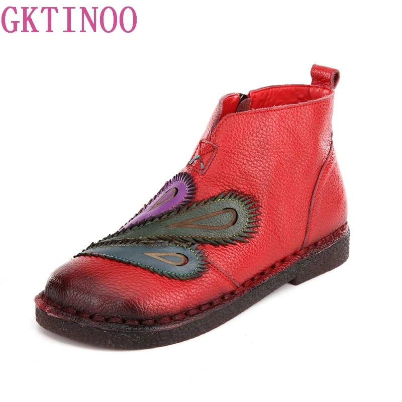 GKTINOO Autumn Winter Mixed Color Women Boots Retro Casual Handmade Zipper Ankle Boots Flat Real Genuine Leather Women Shoes
GKTINOO Autumn Winter Mixed Color Women Boots Retro Casual Handmade Zipper Ankle Boots Flat Real Genuine Leather Women Shoes