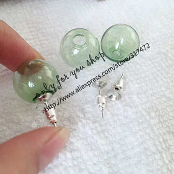 Wholesale 16*4mm Glass Bubble & Stud Earring set DIY Glass Vial,Glass Wish Pendant Earring100set/lot
Wholesale 16*4mm Glass Bubble & Stud Earring set DIY Glass Vial,Glass Wish Pendant Earring100set/lot