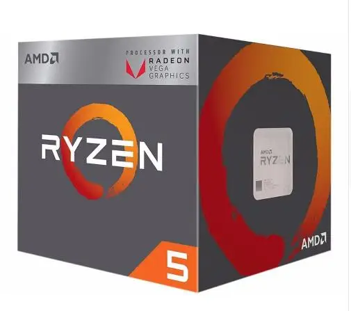 

NEW AMD Ryzen 5 2400G R5 2400G with Radeon RX Vega 11 Graphics 4Core cooling fan 3.6G 65W CPU Processor YD2400C5M4MFB Socket AM4