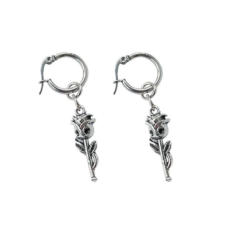 2 pcs/lot Hip-hop Punk Silver Rose Flower Stud Earrings Ear Plugs Piercing Jewelry Stainless Steel Girl Women Decoration
2 pcs/lot Hip-hop Punk Silver Rose Flower Stud Earrings Ear Plugs Piercing Jewelry Stainless Steel Girl Women Decoration