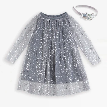 Girls Dress Wedding Dress Princess Costume Shiny Baby Birthday Dress Doodle Silver Foil Print Shiny Stars Gray Yarn Dress
Girls Dress Wedding Dress Princess Costume Shiny Baby Birthday Dress Doodle Silver Foil Print Shiny Stars Gray Yarn Dress