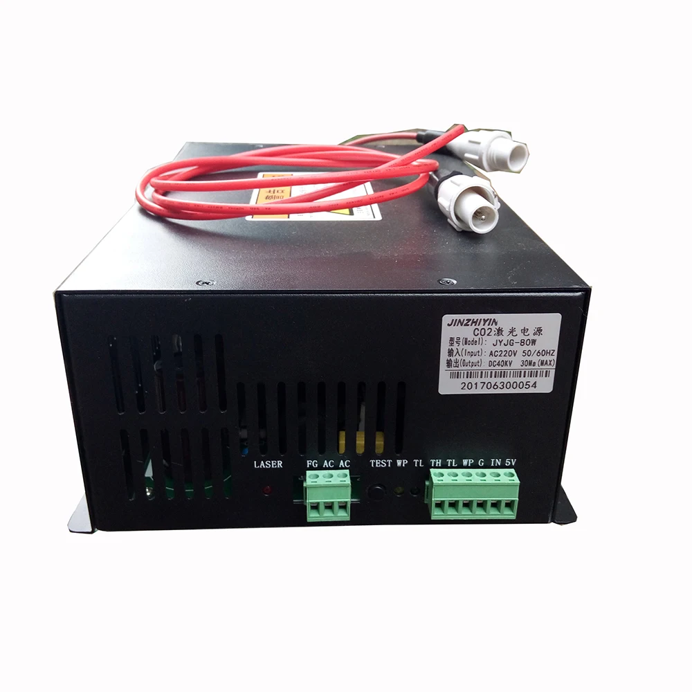 220V/110v 80w CO2 laser power supply for Laser Engraving Cutting Machine Engraver Cutter Equipment
220V/110v 80w CO2 laser power supply for Laser Engraving Cutting Machine Engraver Cutter Equipment