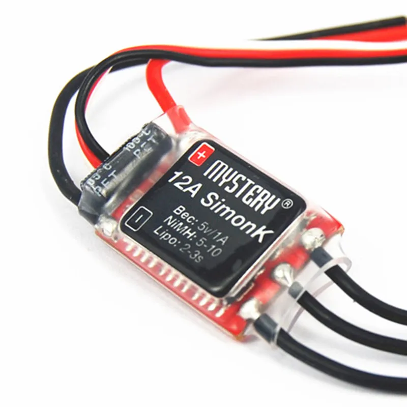Mystery 2-3S Lipo 12A Simonk ESC with SimonK Firmware for QAV250 Mini FPV Quads.
Mystery 2-3S Lipo 12A Simonk ESC with SimonK Firmware for QAV250 Mini FPV Quads.