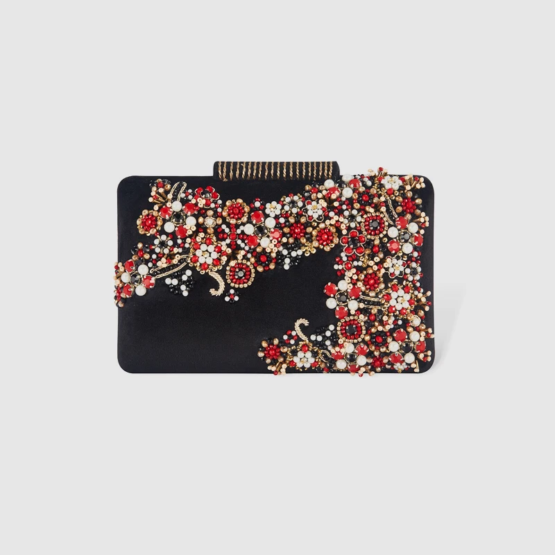 LOCAL FOCAL Stylish black floral clutch bag
LOCAL FOCAL Stylish black floral clutch bag