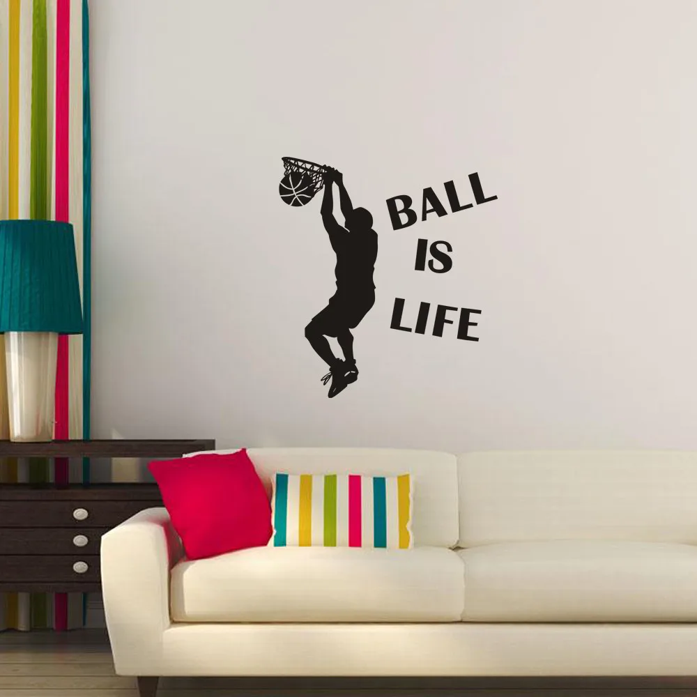 ISHOWTIENDA Wall Sticker Ball Is Life Sport Playing Basketball Decal adesivo de parede 2018 Dropshipping
ISHOWTIENDA Wall Sticker Ball Is Life Sport Playing Basketball Decal adesivo de parede 2018 Dropshipping