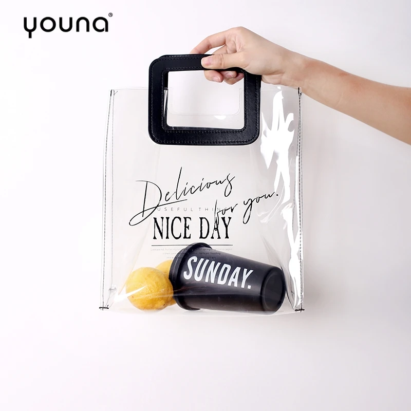Organizer Transparent Waterproof Lunch-Box Bag Thick Fashion Environmentally Friendly Tote-Bag Women Shopping Bag Storage Box
Organizer Transparent Waterproof Lunch-Box Bag Thick Fashion Environmentally Friendly Tote-Bag Women Shopping Bag Storage Box