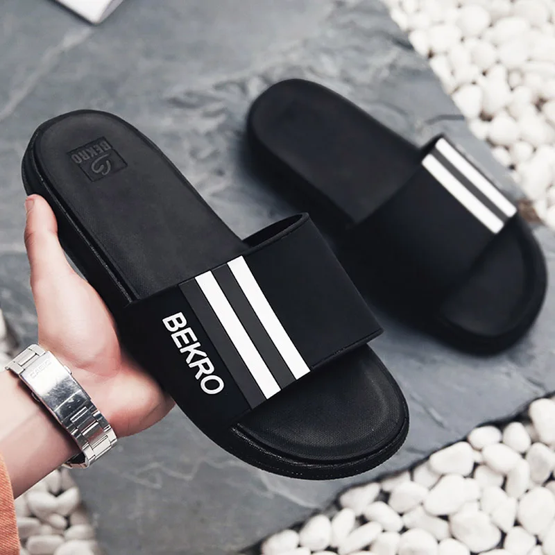 New Men Slippers Shoes Couple Flip Flops Stripe Casual Summer Slipper Winter Indoor Bathroom Shoe Sandal Male Chaussures Femme
New Men Slippers Shoes Couple Flip Flops Stripe Casual Summer Slipper Winter Indoor Bathroom Shoe Sandal Male Chaussures Femme
