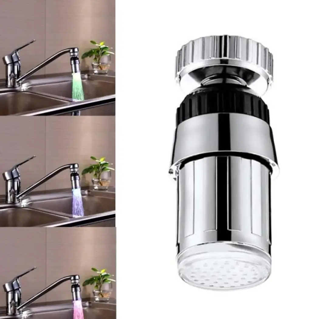 Kitchen Faucet 360 Degree Adjustable LED Colorful Lighting Temperature Control Water Saving Nozzle Faucet Connector Shower
Kitchen Faucet 360 Degree Adjustable LED Colorful Lighting Temperature Control Water Saving Nozzle Faucet Connector Shower