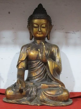 free shipping S2244 13" Tibetan Tibet Bronze gilt teacher Buddha Shakyamuni Chan master Sakyamuni St bronze
free shipping S2244 13" Tibetan Tibet Bronze gilt teacher Buddha Shakyamuni Chan master Sakyamuni St bronze