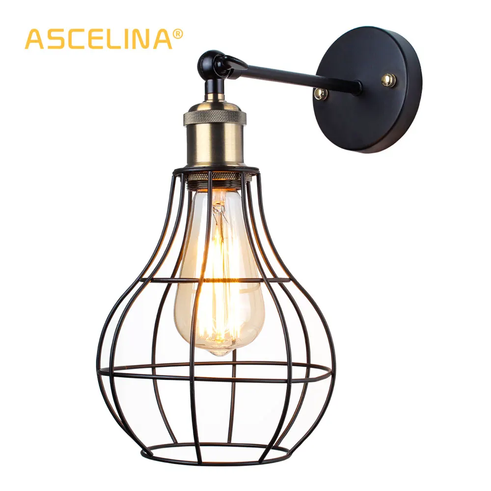 ASCELINA Vintage Wall Lamp American LED wall Light Loft Balcony Aisle light Edison Vintage Creative Home restaurant Lighting
ASCELINA Vintage Wall Lamp American LED wall Light Loft Balcony Aisle light Edison Vintage Creative Home restaurant Lighting