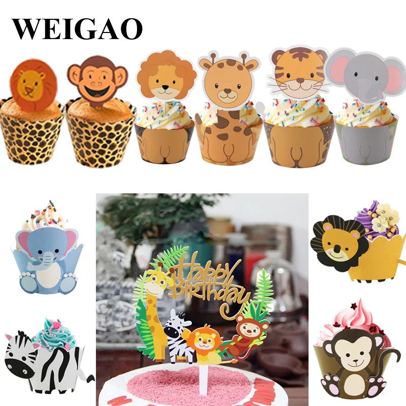 WEIGAO Boy Birthday Cake Decor Zoo Monkey Lion Jungle Party Cake Toppers Safari Birthday Theme Cupcake Wrappers Cake Flags Decor
WEIGAO Boy Birthday Cake Decor Zoo Monkey Lion Jungle Party Cake Toppers Safari Birthday Theme Cupcake Wrappers Cake Flags Decor