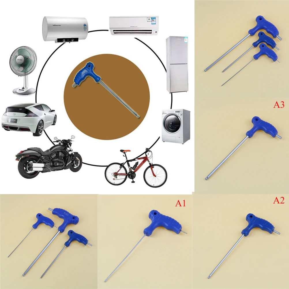 1.5mm/3mm/5mm T-Handle Allen Key Ball Tip Hex Hexagon Wrench Repair Hand Tools Hex Socket Screwdriver
1.5mm/3mm/5mm T-Handle Allen Key Ball Tip Hex Hexagon Wrench Repair Hand Tools Hex Socket Screwdriver