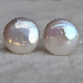 Perfect Pearl Jewelry,AAA 14MM White Color Coin Shape Real Freshwater Pearl Earrings,Huge Pearl Jewelry,Wedding Earring.
Perfect Pearl Jewelry,AAA 14MM White Color Coin Shape Real Freshwater Pearl Earrings,Huge Pearl Jewelry,Wedding Earring.