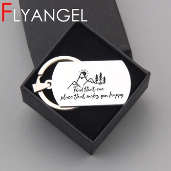 New Design Keychain Engraved Scenery Find That One Place That Make Your Happy Cute Car Key Tag Outdoor Camping Lover Gifts
New Design Keychain Engraved Scenery Find That One Place That Make Your Happy Cute Car Key Tag Outdoor Camping Lover Gifts