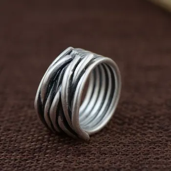 925 Silver Rope Rings for Men Women Jewelry Simple 100% Real S925 Sterling Thai Silver Ring Size 6.5-10
925 Silver Rope Rings for Men Women Jewelry Simple 100% Real S925 Sterling Thai Silver Ring Size 6.5-10
