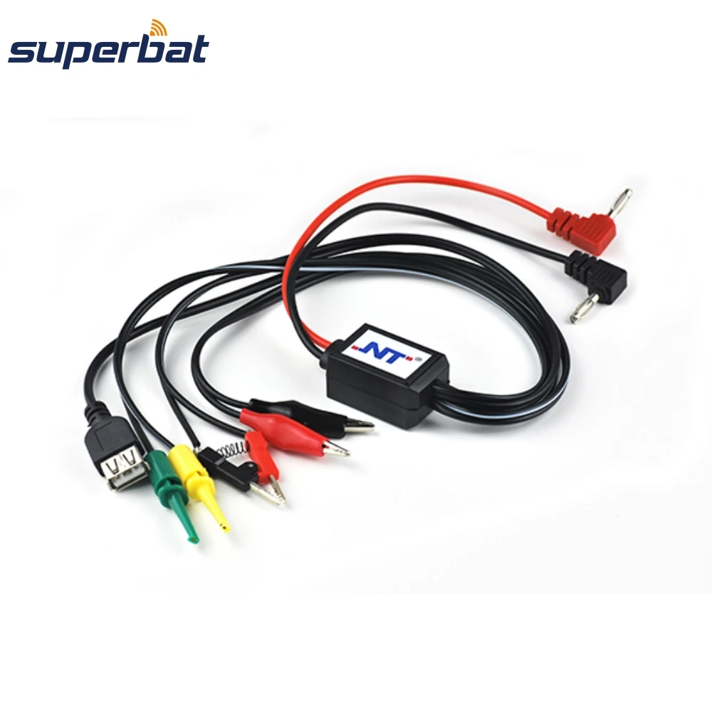 Superbat Multifunction DC Power Interface Wire Banana Plug Test Clip Hook Probe Cable Leads for Phone Repair with USB Interface
Superbat Multifunction DC Power Interface Wire Banana Plug Test Clip Hook Probe Cable Leads for Phone Repair with USB Interface