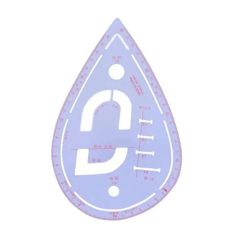 Plastic Sleeve Button Cutting Ruler Household Sewing Tools Clothing Sample Pockets Collar Drawing Tailor Ruler Curve Yardstick
Plastic Sleeve Button Cutting Ruler Household Sewing Tools Clothing Sample Pockets Collar Drawing Tailor Ruler Curve Yardstick