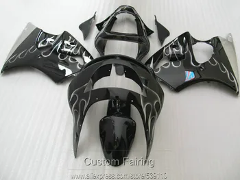 Bodywork plastic fairing kit for Kawasaki Ninja ZX6R 98 99 silver flames black fairings set ZX6R 1998 1999 year HN14
Bodywork plastic fairing kit for Kawasaki Ninja ZX6R 98 99 silver flames black fairings set ZX6R 1998 1999 year HN14