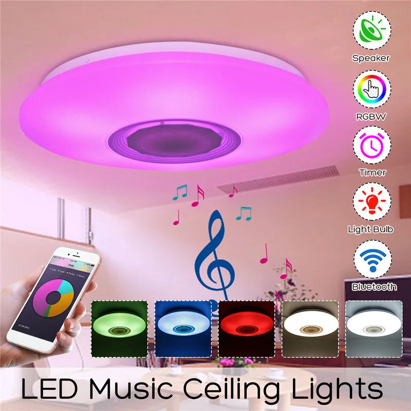 48W 108 LEDs Dimmable bluetooth Speaker Music Lamp Ceiling Down Light Multi Color Changing Lamp Indoor Bedroom
48W 108 LEDs Dimmable bluetooth Speaker Music Lamp Ceiling Down Light Multi Color Changing Lamp Indoor Bedroom