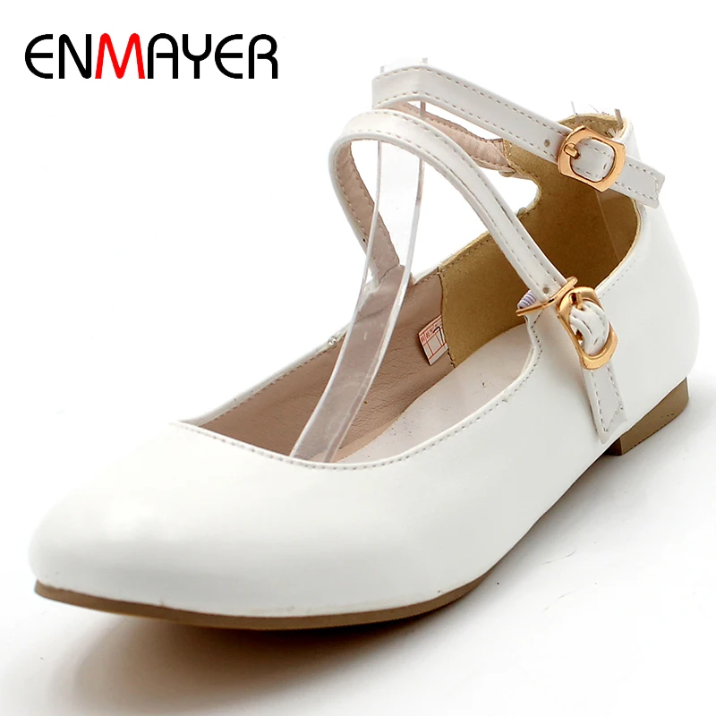 ENMAYER Spring Autumn Women Fashion Casual Concise Flats Round Toe Slip-On Square Heel Large Size 34-47 Black White Pink Red
ENMAYER Spring Autumn Women Fashion Casual Concise Flats Round Toe Slip-On Square Heel Large Size 34-47 Black White Pink Red