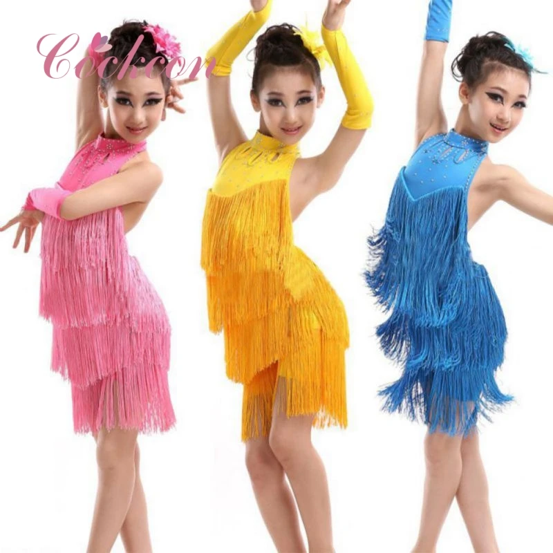 Latin Dance Dress Girls Fringe Salsa/Ballroom/Tango/Cha Cha/Rumba/Samba/Latin Dresses For Dancing Party Princess 2018 Red Blue
Latin Dance Dress Girls Fringe Salsa/Ballroom/Tango/Cha Cha/Rumba/Samba/Latin Dresses For Dancing Party Princess 2018 Red Blue