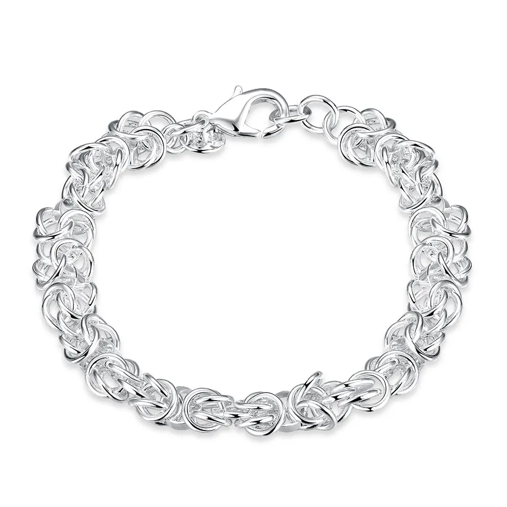 Best Selling Brand New silver plated Jewelry Silver plated Cuff Chain Charm Leading shrimp buckle Bracelet Jewelry Bracele H073
Best Selling Brand New silver plated Jewelry Silver plated Cuff Chain Charm Leading shrimp buckle Bracelet Jewelry Bracele H073