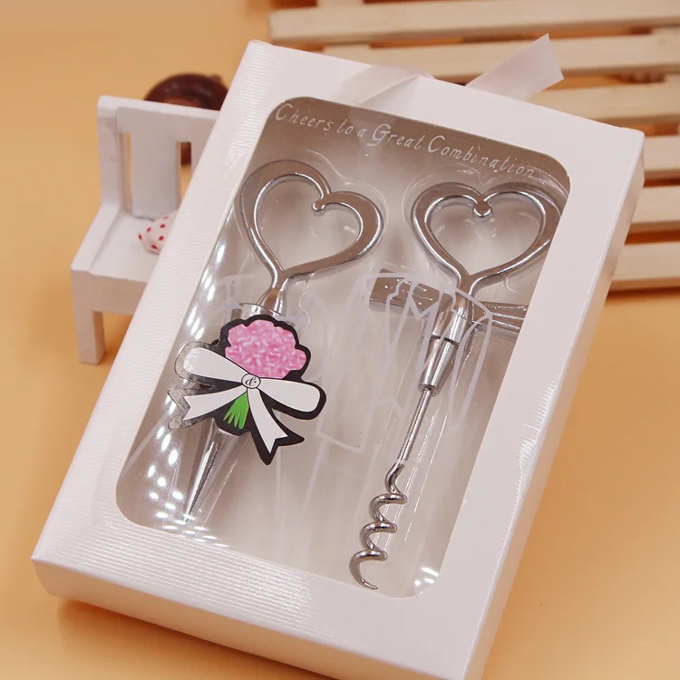 200pcs=100pairs Wine Bottle opener Heart Shaped Great Combination Corkscrew and Stopper Sets Wedding Faovrs Gift lin2666
200pcs=100pairs Wine Bottle opener Heart Shaped Great Combination Corkscrew and Stopper Sets Wedding Faovrs Gift lin2666