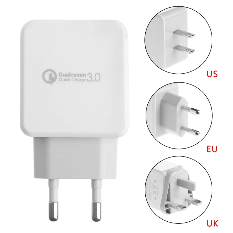 OOTDTY 5V/9V/12V Quick Charge QC 3.0 Single USB Hub Wall Charger Adapter EU US UK Plug
OOTDTY 5V/9V/12V Quick Charge QC 3.0 Single USB Hub Wall Charger Adapter EU US UK Plug