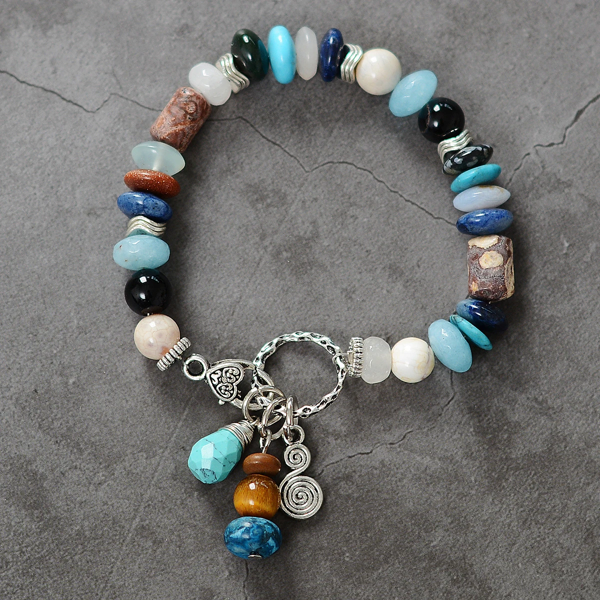 New Design Mixed Shape Natural Stone Bracelets Unique Handmade Drop Beads Pendent For Gifts Yoga Women S082
New Design Mixed Shape Natural Stone Bracelets Unique Handmade Drop Beads Pendent For Gifts Yoga Women S082