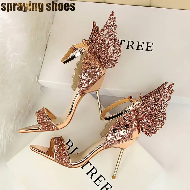 2019 Summer Fashion Butterfly Women High Heel Sandals Bling Bling Crystal Rhinestone Ladies Stiletto Pumps Wedding Party Shoes
2019 Summer Fashion Butterfly Women High Heel Sandals Bling Bling Crystal Rhinestone Ladies Stiletto Pumps Wedding Party Shoes