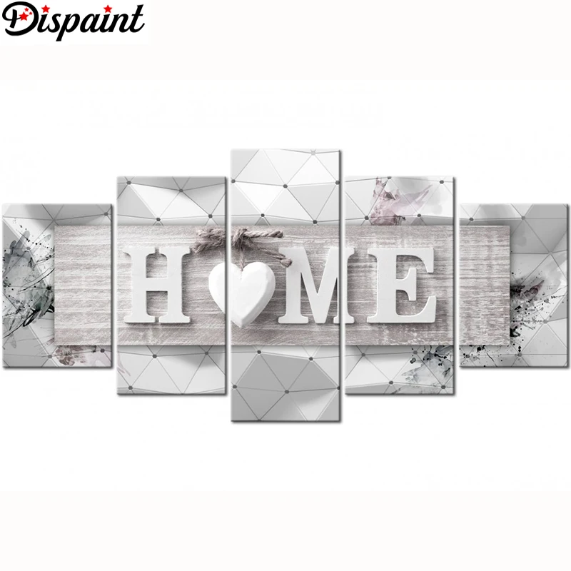 Dispaint 5pcs Full Square/Round Drill 5D DIY Diamond Painting "home sweet home" Multi-picture Combination Embroidery 5D Gift
Dispaint 5pcs Full Square/Round Drill 5D DIY Diamond Painting "home sweet home" Multi-picture Combination Embroidery 5D Gift