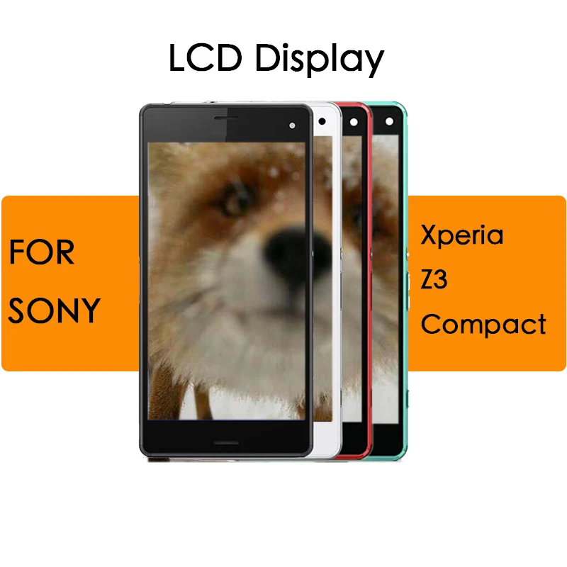 Фото LCD Display Touch Screen with Frame assembled for SONY Xperia Z3 Compact lcd Mini D5803 D5833 | Мобильные телефоны и