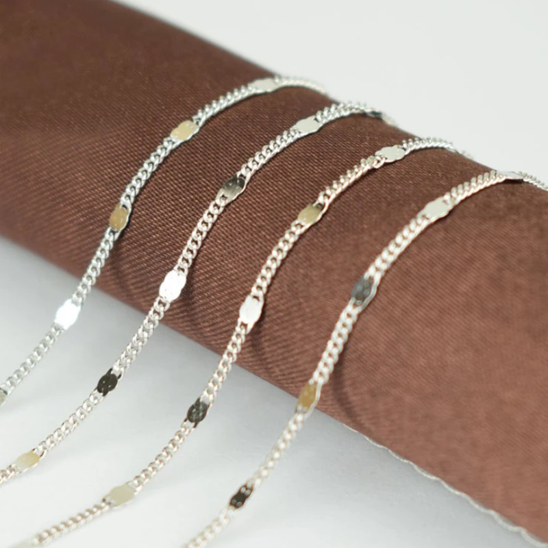 Italy Jewelry Bijoux 100% Pure 925 Sterling Silver 1.8mm Wide Flat Horsewhip Chain Necklace 40/45cm Long for Women Girls
Italy Jewelry Bijoux 100% Pure 925 Sterling Silver 1.8mm Wide Flat Horsewhip Chain Necklace 40/45cm Long for Women Girls