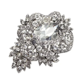 3.2" Rhodium Silver Plated Clear Rhinestone Crystal Sparkly Glass Crystal Brooch
3.2" Rhodium Silver Plated Clear Rhinestone Crystal Sparkly Glass Crystal Brooch