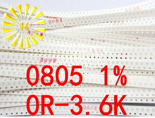 50valuesX50pcs=2500pcs 0805 SMD Resistor Kit Assorted Kit 0R-3.6K ohm 1% Sample Kit Sample bag Fuse
50valuesX50pcs=2500pcs 0805 SMD Resistor Kit Assorted Kit 0R-3.6K ohm 1% Sample Kit Sample bag Fuse