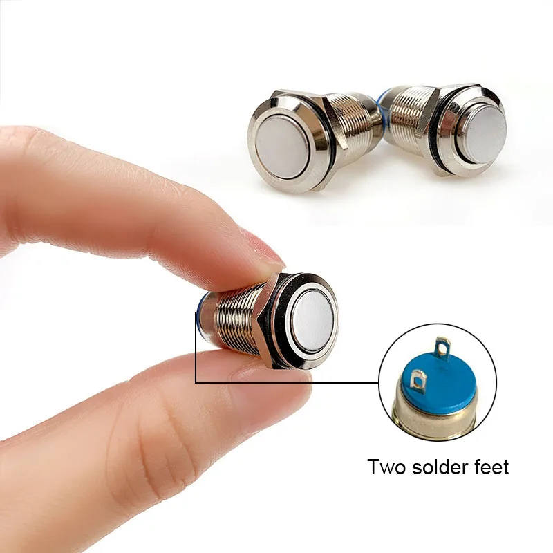 12mm Metal Push Button Switch Momentary Waterproof Self-reset Locking Latching IP67 Long Style NO High/Flat/Round Shape
12mm Metal Push Button Switch Momentary Waterproof Self-reset Locking Latching IP67 Long Style NO High/Flat/Round Shape