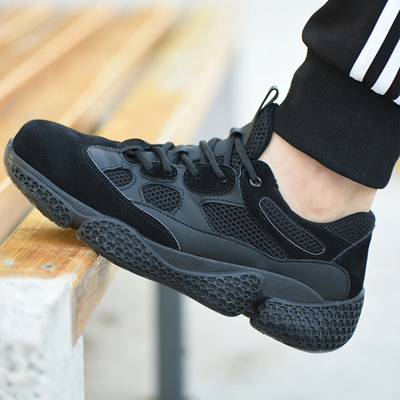 Men's Steel Toe Work Safety Shoes Casual Breathable Outdoor Sneakers Puncture Proof Boots Comfortable Industrial Shoes for Men
Men's Steel Toe Work Safety Shoes Casual Breathable Outdoor Sneakers Puncture Proof Boots Comfortable Industrial Shoes for Men