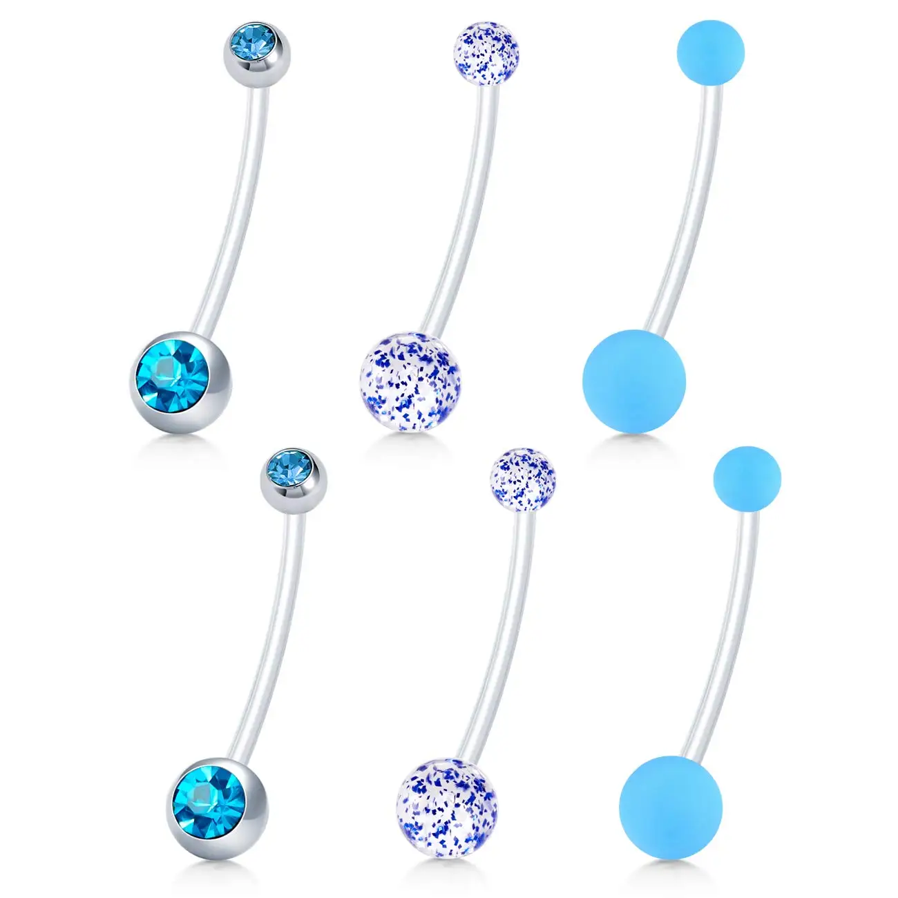 JFORYOU Pregnancy Belly Button Rings 14G Sport Maternity Flexible Bioplast Pregnant Women Belly Navel Rings Retainer 1 1/2Inch L
JFORYOU Pregnancy Belly Button Rings 14G Sport Maternity Flexible Bioplast Pregnant Women Belly Navel Rings Retainer 1 1/2Inch L