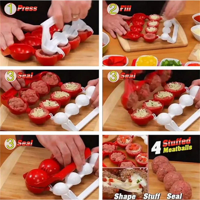 1PCS Mold Making Fish Ball Kitchen Tools Accessories Meatball Fish Ball Maker Gadgets Cooking Tools Fill the ball
1PCS Mold Making Fish Ball Kitchen Tools Accessories Meatball Fish Ball Maker Gadgets Cooking Tools Fill the ball