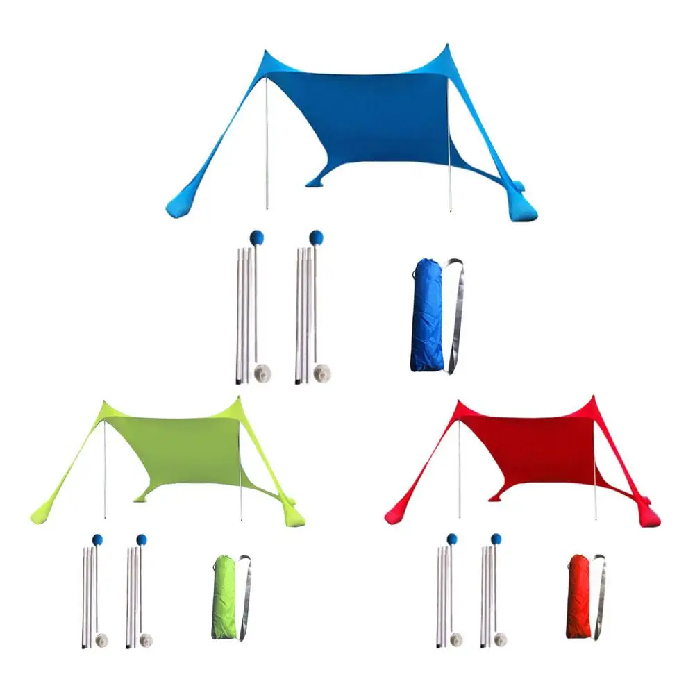 Family Beach Sunshade Lightweight Sun Shade Tent with Sandbag Anchors 4 Free Pegs UPF50+ UV Large Portable Canopy for Outdoor
Family Beach Sunshade Lightweight Sun Shade Tent with Sandbag Anchors 4 Free Pegs UPF50+ UV Large Portable Canopy for Outdoor