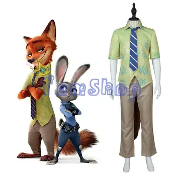 Zootopia Fox Nick Wilde Cosplay Uniform Full Set Halloween Suit Costumes with Ears and Tail
Zootopia Fox Nick Wilde Cosplay Uniform Full Set Halloween Suit Costumes with Ears and Tail