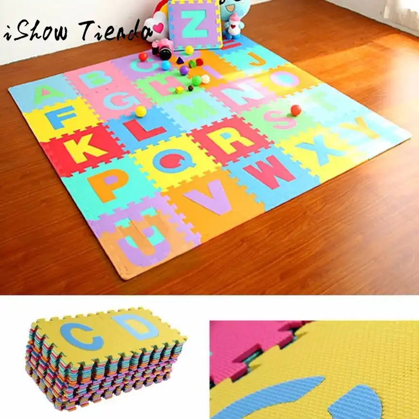 36pcs Large Alphabet Numbers Eva Floor Play Mat Baby Room Jigsaw