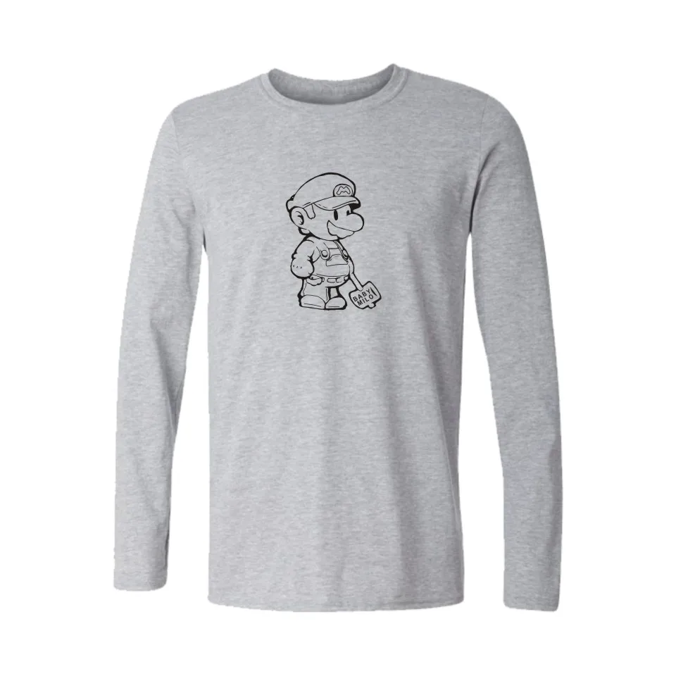 Spring Funny t shirts Super Mario Tshirt Soft Cotton fitness T shirt Long Sleeve t-shirt streetwear clothing For Sale
Spring Funny t shirts Super Mario Tshirt Soft Cotton fitness T shirt Long Sleeve t-shirt streetwear clothing For Sale