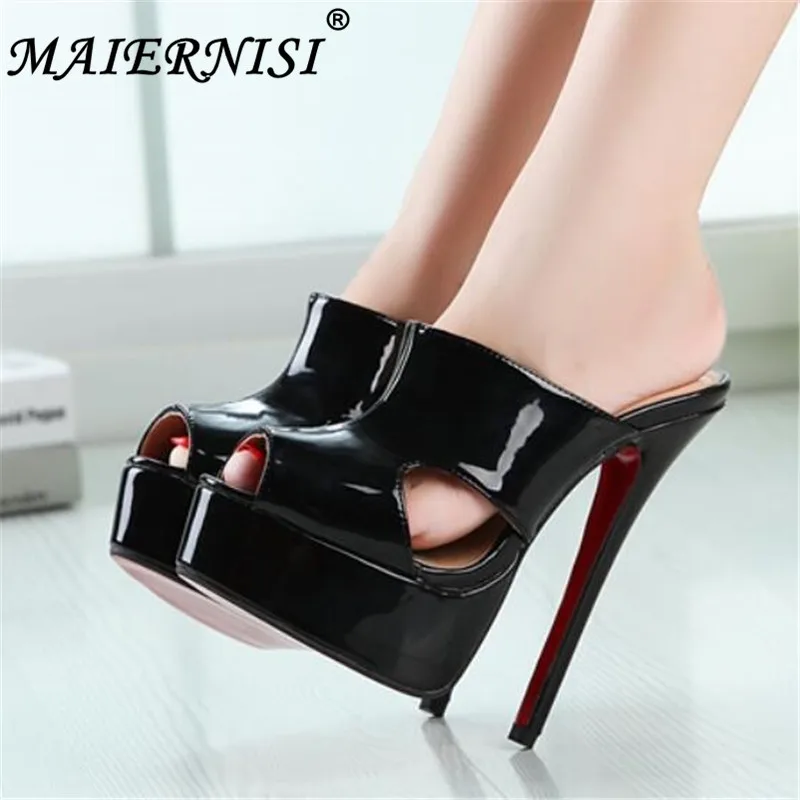 stilettos US14 15 16 17 Summer Slides 16cm Ultra high heels Slipper sexy wedding pumps women sandals cosplay Peep Toe shoes
stilettos US14 15 16 17 Summer Slides 16cm Ultra high heels Slipper sexy wedding pumps women sandals cosplay Peep Toe shoes