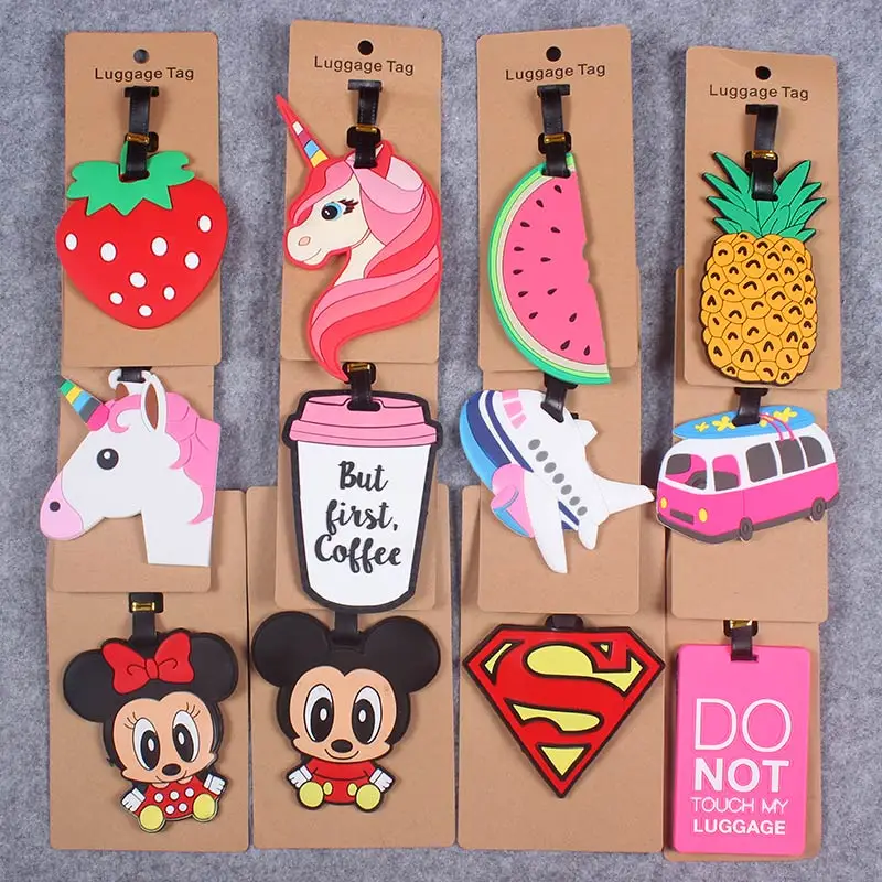 Travel Accessories Creative Luggage Tag Animal Cartoon Silica Gel Suitcase ID Addres Holder Baggage Boarding Tags Portable Label
Travel Accessories Creative Luggage Tag Animal Cartoon Silica Gel Suitcase ID Addres Holder Baggage Boarding Tags Portable Label